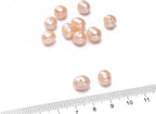Natural Pearl Beads Potato 8-9mm Pink Freshwater Cultured Loose Gemstone Beads for DIY Jewelry Making 13.8''/Strand HQ