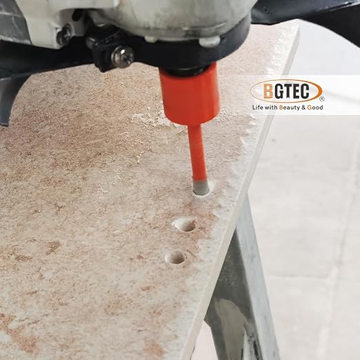 Diamond Core Drill Bit Kit BGTEC Diamond Hole Saw Tile Cutter for Porcelain Tile Ceramic Marble Brick Granite Stone, 5/8"-11 Thread Hole Saw 6/6/6mm+HEX Adapter