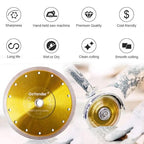GoYonder 7 Inch Diamond Saw Blade,Super Thin Diamond Saw Blade for Cutting Ceramic Porcelain Tile Granite Marble Suitable for Angle Grinders with 7/8" or 5/8" Arbor