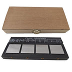 4Pcs Surface Roughness Comparators,Plain Grinding Test Block Ra0.1-0.8mm Microfinish Comparator,Surface Finish Comparator Set for Lathe Machinery Manufactur Teach (4pcs Surface Roughness comparators)
