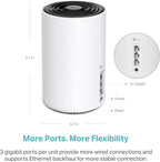 TP-Link Deco XE75 AXE5400 Tri-Band WiFi 6E Mesh System - Covers up to 2900 Sq.Ft, Replaces WiFi Router and Extender, AI-Driven Mesh, New 6GHz Band, 1-Pack