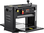 VEVOR Thickness Planer, Two-Blade, 13" Width Worktable Benchtop Planer, 15-Amp 1800W Powerful Motor, 12" Extended Infeeding Table, Low Noise for both hard & soft wood material removal