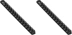 ERNST 13-Inch Magnetic Socket Rail Organizer with 14 3/8-Inch Twist Lock Clips, Black (8424M-Black-3/8) (Pack of 2)