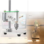 Mini Drill Press, Precision Variable Speed Benchtop Drill Press, Electric Portable Bench Drilling Machine JT0 Chuck CNC 360° Rotating for Metal Wooden DIY Jewelry Making Crafts Tool