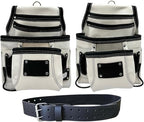 Professional Leather Tool Bag, Top-Grain Leather, Organizer, Protects Tools, Enhances Work Efficiency