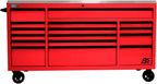 Homak 72” Roller Cabinet w/Stainless Steel Top RS Pro Workstation (Fury Red)