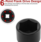 CASOMAN 1/2" Drive x 1-5/16" Impact Socket, 6-Point, SAE, CR-MO
