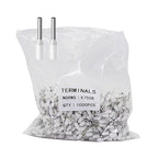 Fidioto AWG20 Wire Ferrules Terminals, 1000pcs AWG20 Terminal Connector Wire Insulated Cord Pin Ends Terminals for Electric, Industrial, Chemical Industry, Power Control System, etc.