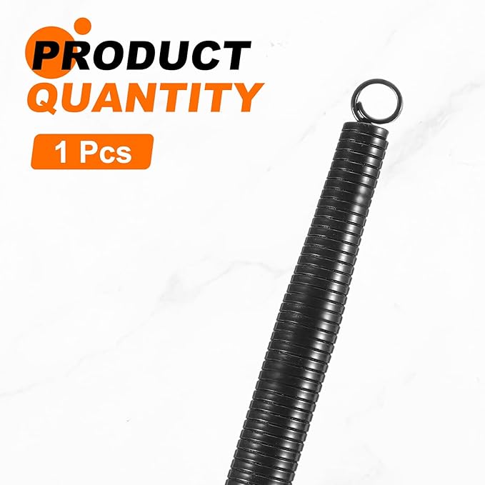 HARFINGTON PVC Spring Tube Bender 17.1mm OD 1500mm Long C Type Conduit Pipe Bender Bending Spring for Pipe Bending Devices in Home Hydropower, Black
