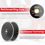 DT-DIATOOL Diamond Tile Blade 7 Inch 2pcs Diamond Turbo X Mesh Rim Segement Circular Saw Blade for Procelain Ceramic Stoneware Marble Granite Fits 5/8"-7/8" Arbor