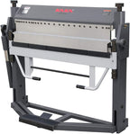 KAKA INDUSTRIAL Pan and Box Brake, 40-inch Sheet Metal Brake Machine with Fingers, 14-Gauge Mild Steel Capacity Box and Pan Brake with Foot Clamp, 0-150° Folding Angle PBB-4014/3SH