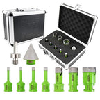 Diamond Core Drill Bits Set - Tile Hole Saw Kit (6/6/8/10/20/25/35mm+35B+Hex) 9pcs for Porcelain Ceramic Tile Granite Marble