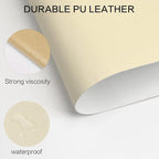 Leather Repair Patch Kit – 3.9x79 Inch Instant Repair for Scratches, Cracks & Peels on Furniture, Couch, Sofa, Car Seats, Handbags, Cabinets – Heavy-Duty Adhesive Leather Repair Tape (Beige)