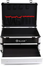 ELIAUK Tool Box Hard Case Tool Organizer Storage Cabinet Carry Case Tool box with Drawers(Silver)