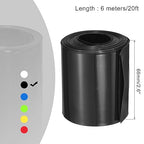 MECCANIXITY Battery Wrap PVC Heat Shrink Tubing 42mm Dia 66mm Flat 10 Feet(3meters) Black Good Insulation for Battery Pack