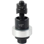 AMZCNC Manual Knockout Punch Kit, Heavy Duty Metal Sheet Knock Out Box Hole Cutter Conduit Punch Driver Die Set ((Conduit Hole Size) 1/2" Knockout Punch)