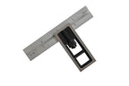 Precision Double Square for Metal Working and Fabrication, Carpentry, Woodworking and Machine Setup,4R Blade (8ths, 16ths, 32nds, 64ths), Hardened, Chrome Stainless Steel Blade, Made in US