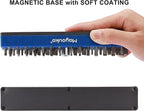 Mayouko 1/4" Magnetic Hex Bit Holder Rack Organizer, 43 Holes, 1/4-Inch Drill Bit Holder, Blue, 2 Racks, Magnetic Bit Holder with Magnet Base for Screwdriver Bits