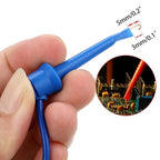 Sumnacon 10Pcs Test Hook to Female Jumper Wires - 26 AWG Binding Post to Solderless Breadboard Jumper Leads, Soft Silicone Flexible Test Leads for Electrical Testing