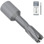 KEENTECH Carbide-Tipped Annular Cutter, 1/2" Diameter x 1-3/8" Depth, 3/4" Weldon Shank (2 Flat), High Speed Cutting TCT Mag Drill Bit with Pilot Pin for Harder Material, Stainless Steel, Cast Iron