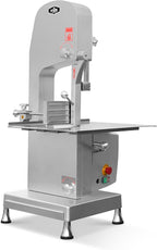 B-310S 2400W 3.3HP [ ETL & NSF Certified ] Countertop Electric Bone Band Saw – Commercial Meat Cutter, 7.9" Adjustable Cutting Thickness, 78.7" Stainless Steel Blade, Safety Shut-Off Emergency Stop
