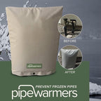 The Original Winter Pipe Insulation Cover (0˚F) - Extra-Thick EVA+NBR (UV-Coated) Insulated Backflow Preventer Freeze Protection, Pump Cover, Sprinkler/Well/Valve Head Cover - (14" W X 18" H)