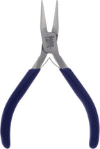 The Beadsmith Chain-Nose Pliers 4-1/2" Long with Fine Tips and Navy Blue Handles, Jewelry Making and Repair Tool