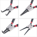 Glarks 4 Piece 7-Inch Internal/External Snap Ring Pliers Set