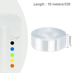 MECCANIXITY Battery Wrap PVC Heat Shrink Tubing 14mm Dia 23mm Flat 33 Feet(10meters) Clear Good Insulation for Battery Pack