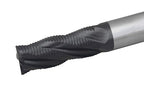 Accusize Industrial Tools 1/2'' Fine Tooth M42 8% Cobalt Tialn Roughing End Mill, 1/2'' Shk Dia, 1-1/4'' Flute Length, 3-1/4'' Oal, 4 Flute, 1104-0012