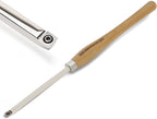 Overall length 23 3/4" Carbide Tipped Rougher Chisel For Woodturning, Beech handle length: 15 1/2", Tool bar length: 8 1/4", with 5 * 15-2.5mm TCT SQUARE BLADE