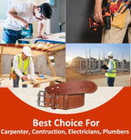 2 Inch Wide Leather Tool Belt for Men Work | Adjustable Oil tanned Belt | Carpenters, Electricians, Contractors