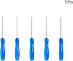 5PCS Mini Phillips Screwdriver, 2mm Cross Head with Blue Non-slip Handle for Small Appliances, 2.56"(65mm) Total Length, Non-magnetic
