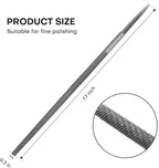 6" Round Medium Cut File, Double Cut Teeth, Made of High Carbon Steel, Half Round Hand File Without Handle, Suitable for Shaping Metal, Wood, etc