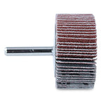 BHA Aluminum Oxide Shank Mounted Flap Wheels, 2” x 1” x 1/4”, 120 Grit - 5 Pack
