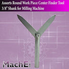 MachEl Round Bar Center Finder 3/8" Shank Tool for Milling Machine