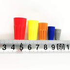 UL Listed Orange Electrical Wire End Connectors Ribbed Caps Bulk 500 Pack Small Twist-on Wire Connectors Nuts 22-14 AWG,P3 Type Screw Terminals