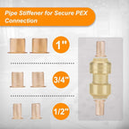 SUNGATOR Deburring Pipe and Depth Gauge Tool with Disconnect Clip Kit, Chamfering Removal Tool for 1/2", 3/4" and 1" PEX, Copper, CPVC Pipe