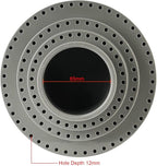 DZQ Rotating Bur Holder 116 Holes,Rotary Tool Holder 1/8" Diameter,Mandrel Drill Holder 360 Degree Rotating,for Drill Home and Garage Tool Accessories(Gray)