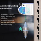 Retractable Plumb Bob With 19.7ft String, Magnetic Retractable Plumb Bob Construction Tools, Automatically Stretch Line Quickly Stabilize Plumb Bob Tool, Plumb Bob Reel Retractable