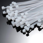 Self Locking Nylon Cable Zip Ties,4 6 8 10 12 Inches,Width 0.16inch,500Pcs HeavyDuty Wire Tie Wraps for Home,Office,Garden,Garage,Workshop (White)