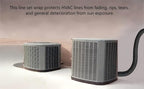 HVAC Pipe Insulation Wrap 3 Layers Flexible AC Line Insulation Cover 72 X 10.2 Inch Air Conditioner Hose Insulation Sleeve for Outdoor Mini Split