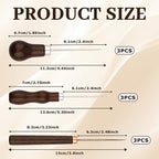 9 PCS Leather Awl Tool Set - Professional Punch & Stitching Awl Tool, Gourd Shape Handle Punch Tools, Scratch Awls Sewing Tool for Leathercraft, Shoe Repair, DIY Sewing & Woodworking