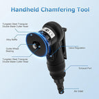 Mini Pneumatic Chamfering Tool Handheld,45 Degree Tile Chamfering Tool Handheld Air Tool Kit for Metal Wood Beveling Deburring (C&R Angle Blades)