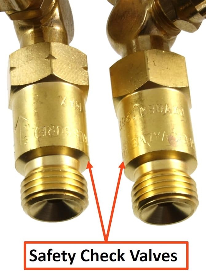 SÜA - Medium Duty Oxy-Fuel Torch with Check Valves and Cutting Tip (Acetylene) - Replacement for Victor