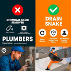 Musbus 25 FT Drain Snake Hair Drain Clog Remover, Plumbing Clogged Cleaner Tools for Toilet/Shower Sink/Bathtub, Gunk Removal Auger Declogger, Bathroom Unclog Plumbers Tool, Bath Tub Unclogger Snakes