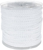 Hollow Braid Polypropylene Rope (1/4 Inch, 1000 Feet, White) - Barrier Rope - Trail Marking, Crowd Control, Golf Courses