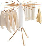 Tripod Clothes Drying Rack, Garment Rack Portable and Collapsible Space Saving Compact Laundry Drying Rack - Drying Rack for Apartments Balcony Bedroom Camping Roadtrip Aluminum