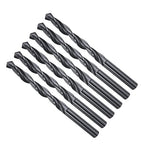 Drill Bit, 9mm Cutting Diameter, 4241 HSS Nitriding Black 118° Cutting Angle Versatile Jobber Bits - (Applications: for Drilling Plastic Wood Soft Metal), 6-Pieces