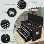Tool Chest 13-Drawer with Double Door Handle,2 in 1 Detachable Rolling Tool Chests with Wheels and Drawers,Large Tool Box with Lock (Black)